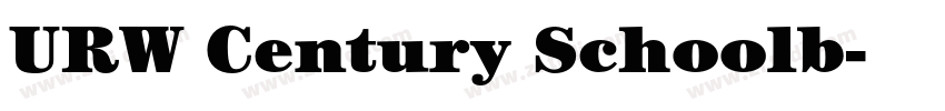 URW Century Schoolb字体转换